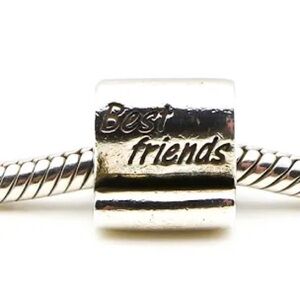 Pandora Retired “Best Friends” Scroll Charm.